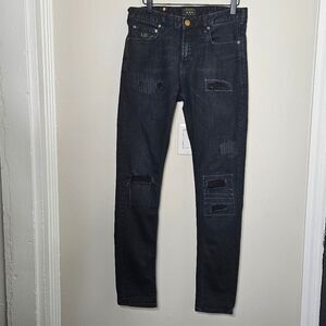Scotch & Soda Black Denim Skinny Jean W30 L32 Skim Lot 22